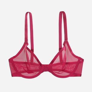 CUUP Red Mesh Bra